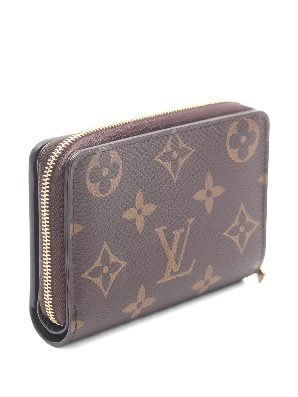 Pre-owned Louis Vuitton Monogram-camvas Bi-fold Wallet In Brown
