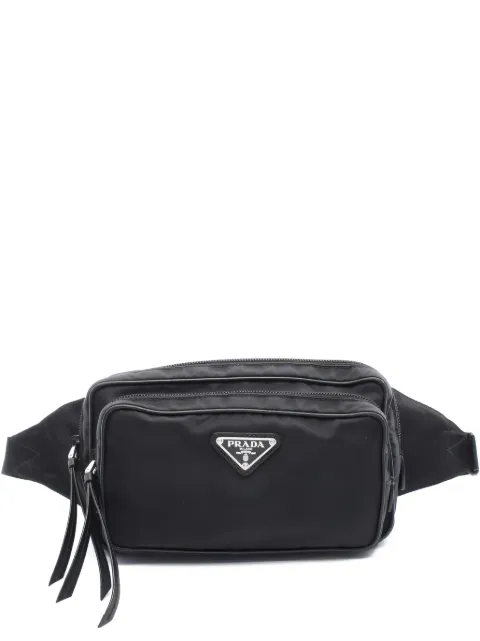 Prada Pre-Owned 2010s logo-plaque belt bag
