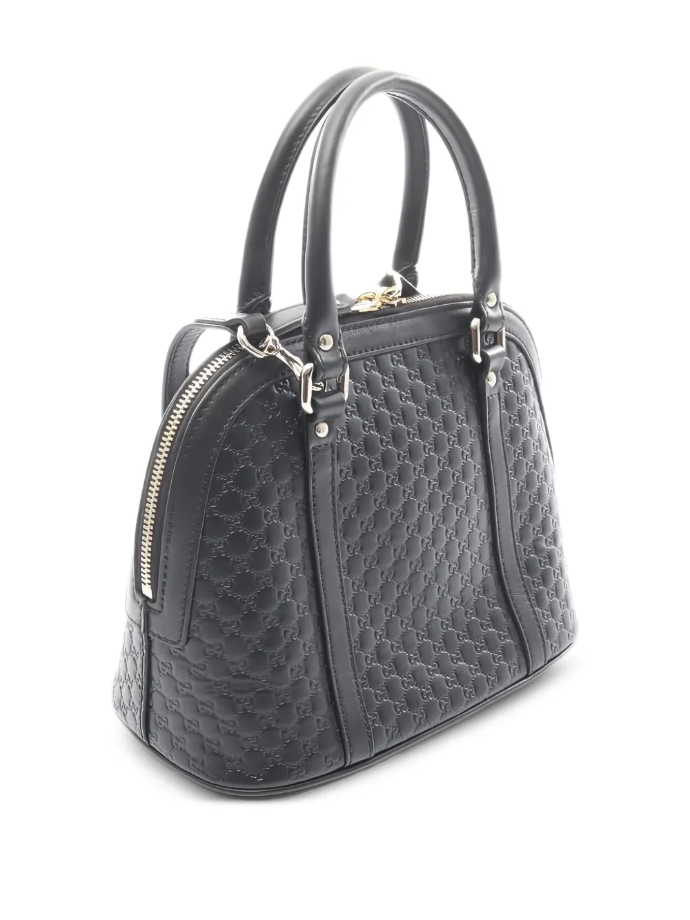 Gucci Pre-Owned 2010 micro GG leather tote bag - Zwart