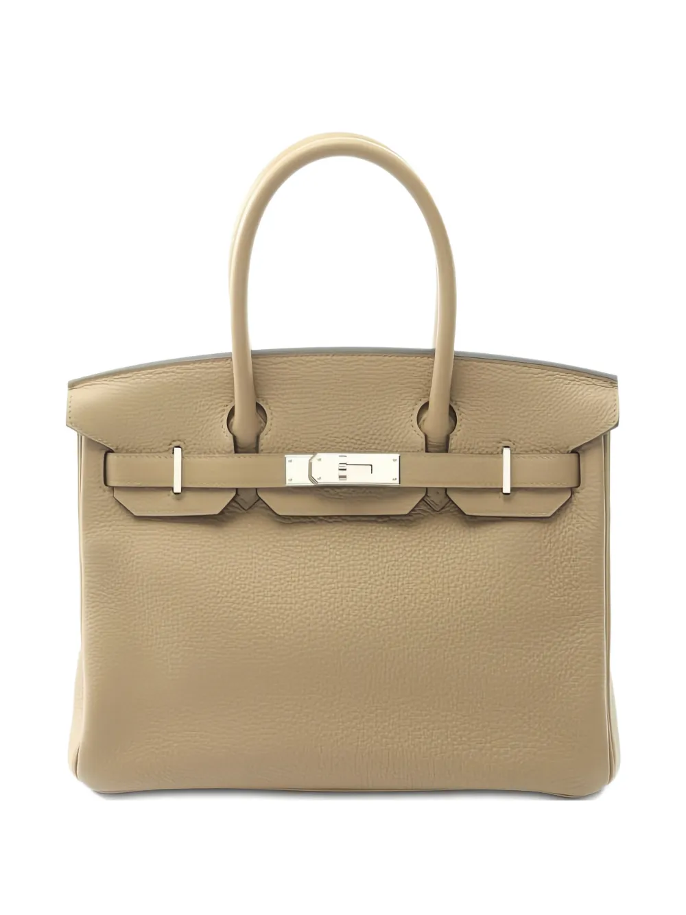 Pre-owned Hermes 2023 Birkin 30 Leather Tote Bag In Neutral