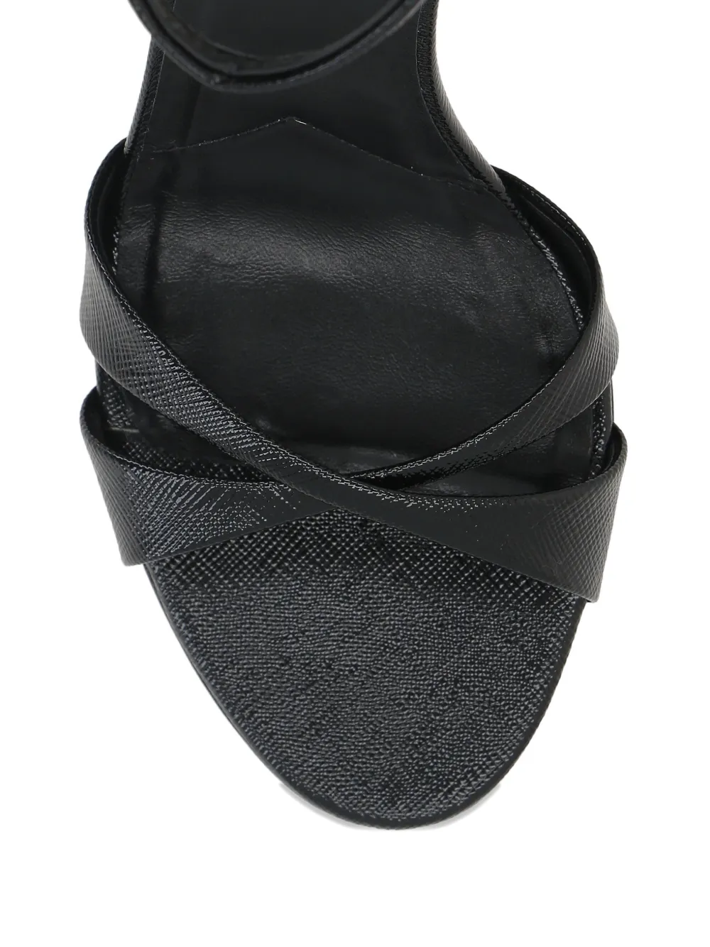 Prada Sandalen met gekruiste bandjes Zwart