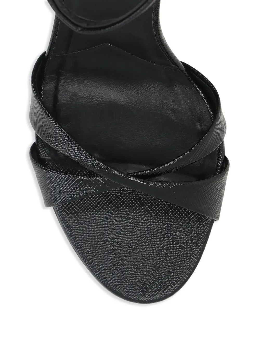 Prada Sandalen met gekruiste bandjes Zwart