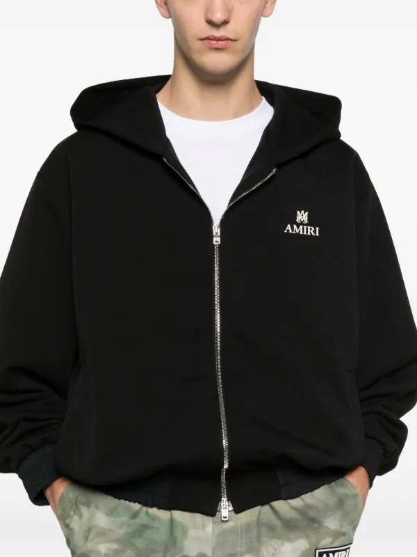 AMIRI ジップアップ パーカー | ブラック | FARFETCH JP