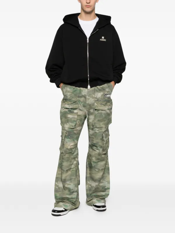 Amiri ジップアップパーカー AMIRI ジップアップ パーカー | ブラック | FARFETCH JP