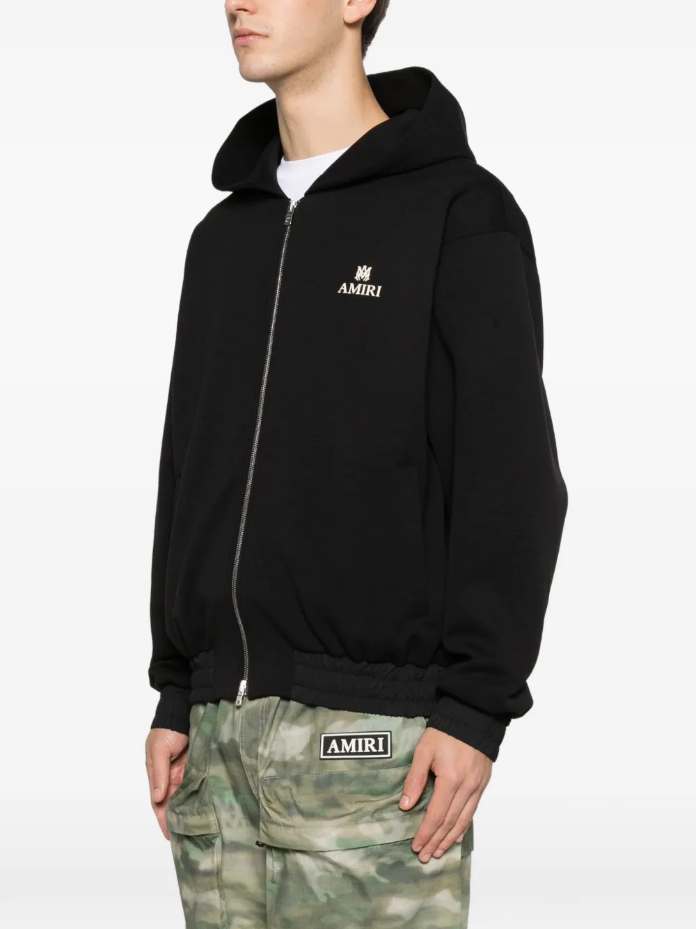 AMIRI ジップアップ パーカー | ブラック | FARFETCH JP