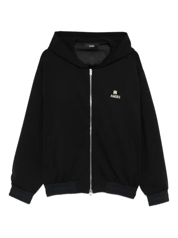 AMIRIブラックパーカー AMIRI ジップアップ パーカー | ブラック | FARFETCH JP