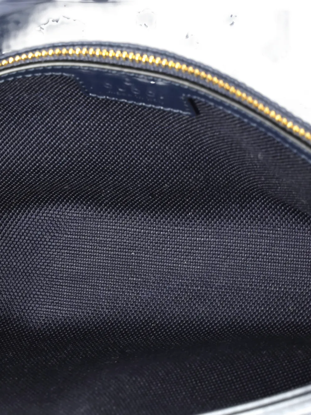 Pre-owned Gucci Luce Gg Denim Small Shoulder Bag In Blue