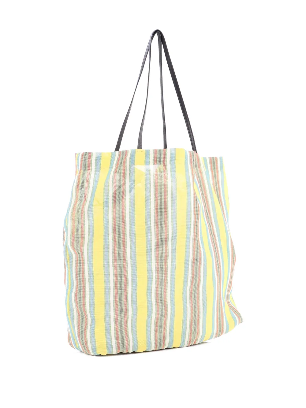 The Row Pre-Owned Barn Striped Mesh with Leather tote bag | Pre-Owned | Image 2