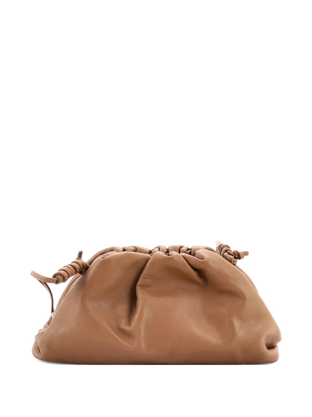 Pre-owned Bottega Veneta The Pouch Leather Mini Crossbody Bag In Brown