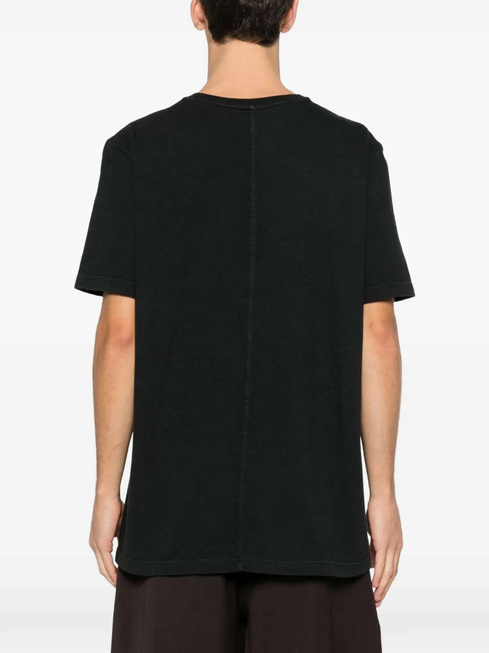 The Row Luke T-shirt met ronde hals Zwart
