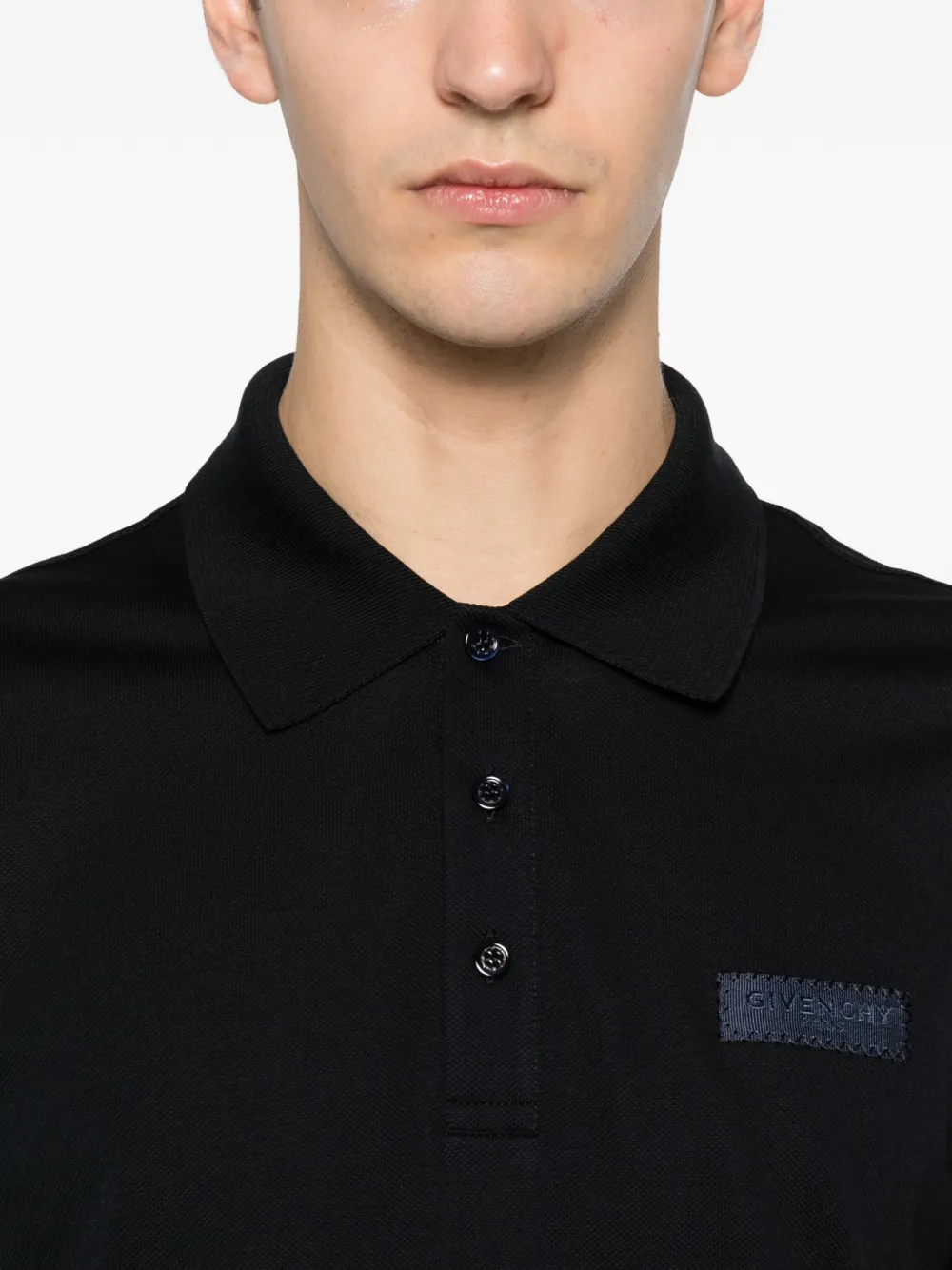 Givenchy logo-patch Polo Shirt | Black | FARFETCH ZA