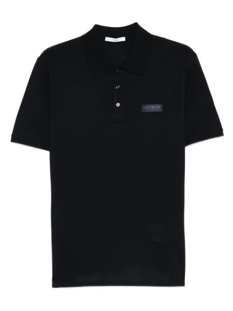 Givenchy playera tipo polo con parche del logo
