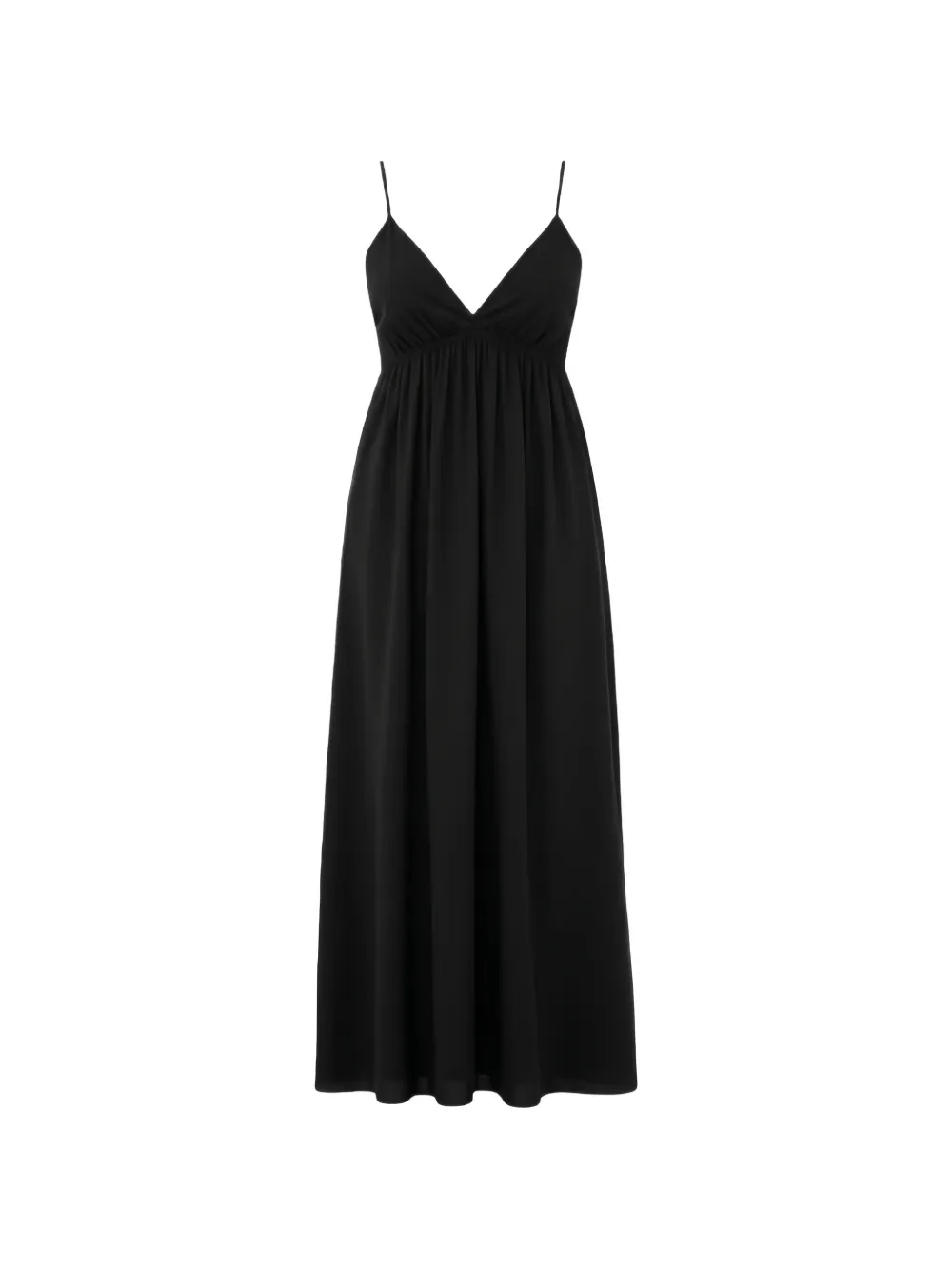 Eleh V-neck midi dress - Nero
