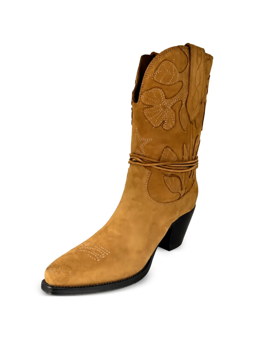 Golden Goose Wish Star suede cowboy ankle boots Bruin