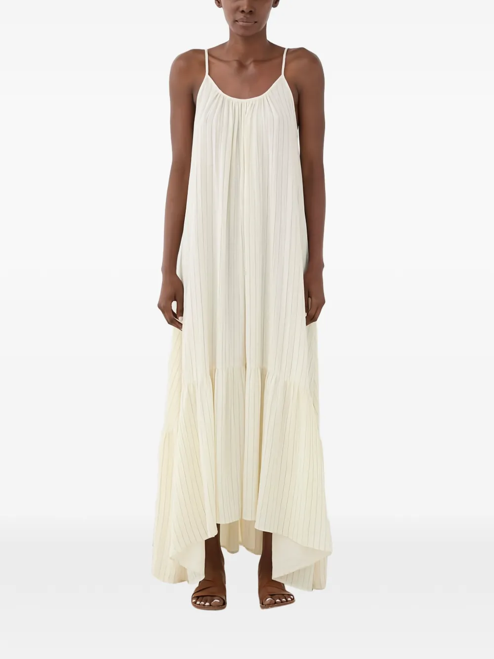  Eleh Striped Maxi Dress - Neutrals 
