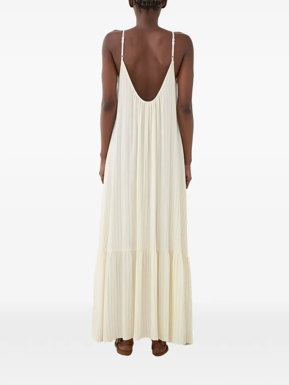  Eleh Striped Maxi Dress - Neutrals 