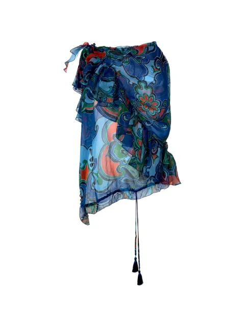 ETRO ruffled paisley-print top