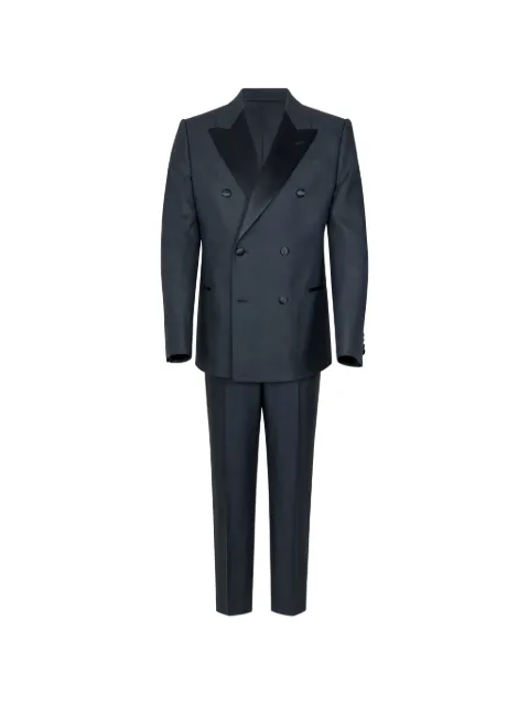 Giorgio Armani double-breasted peak-lapel suit