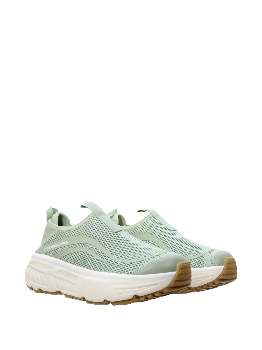 Fessura Trail PLT mesh slip-on sneakers Groen