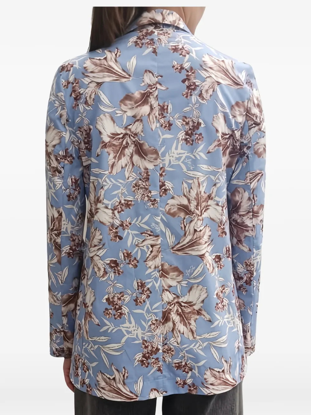  Liu Jo Floral Single-breasted Jacket - Blue 