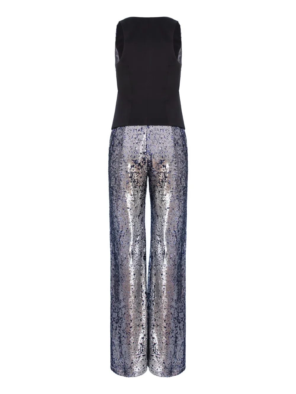 Mitiliane Couture Sequin-button Gilet In Silver