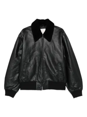 BALLY レザーブルゾン Bally レザー ボンバージャケット | ブラック | FARFETCH JP