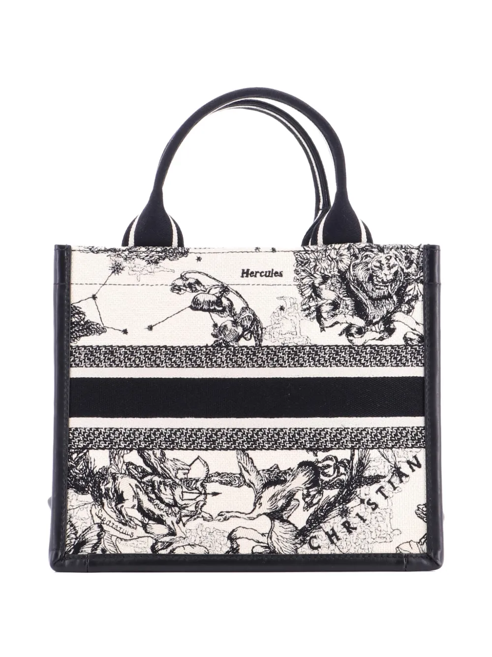 Christian Dior Pre-Owned Book with Strap Embroidered Canvas Small tote bag | Estilos de archivo | Image 2