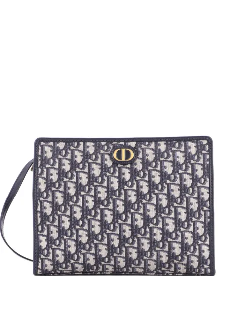 Christian Dior Pre-Owned 30 Montaigne Zip Pouch Oblique Canvas Medium clutch bag