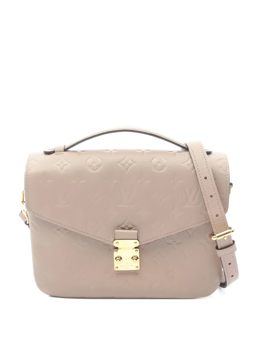 Louis Vuitton Pre-Owned 2020 monogram leather pochette metis mm tote bag - Toni neutri