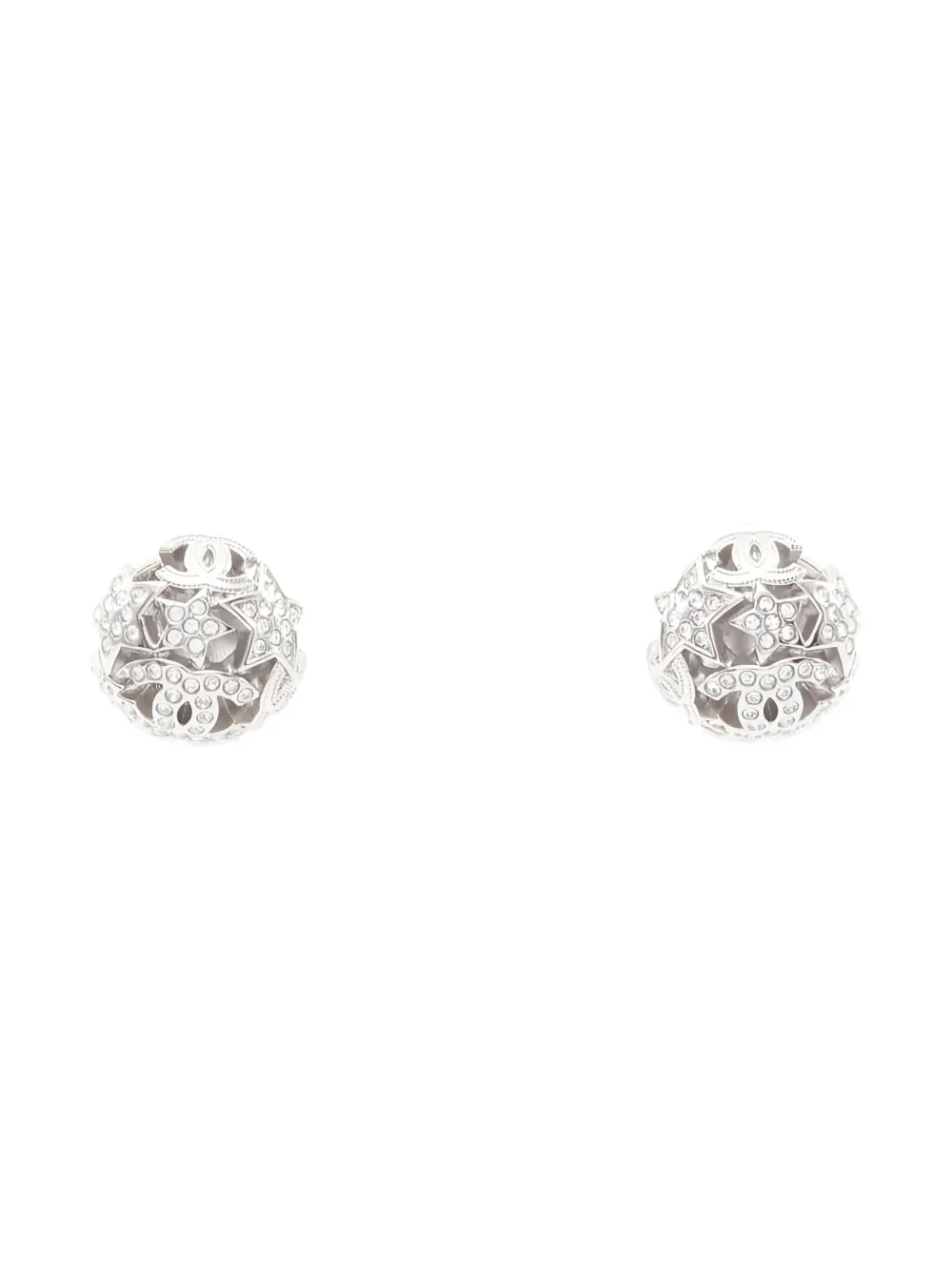 CHANEL Pre-Owned 1986-1988 CC-mark star earrings - Argento