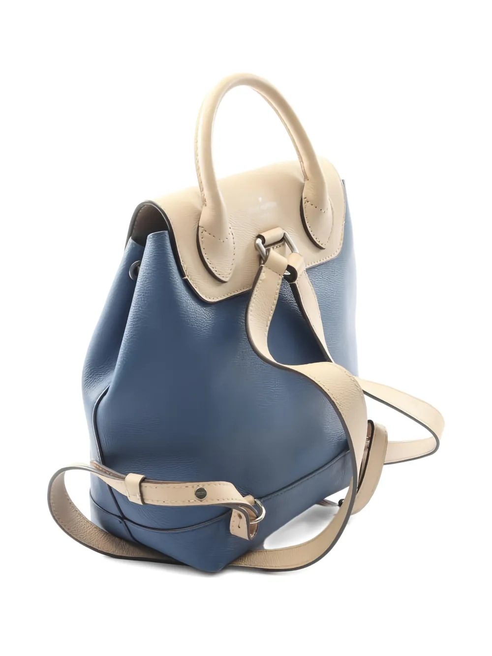 Pre-owned Louis Vuitton 2016 Lockme Logo Backpack In Blue