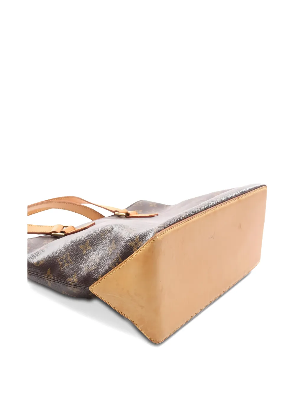 Pre-owned Louis Vuitton 2004 Monogram Cabas Piano Shoulder Bag In Brown