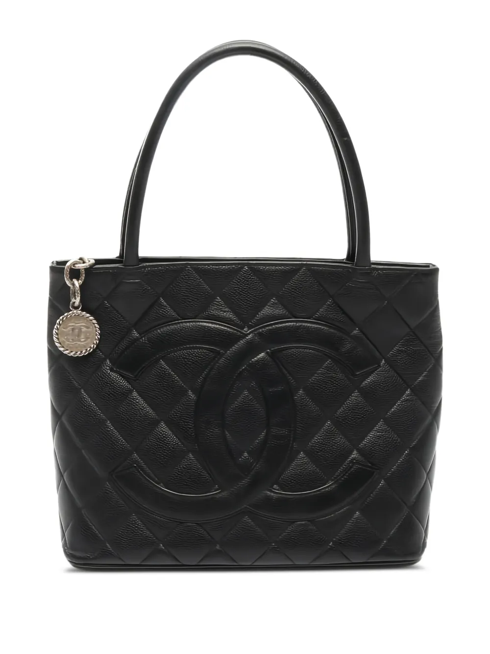 CHANEL Pre-Owned sac cabas Reissue à matelassage losange (2000-2002) | noir | Image 1
