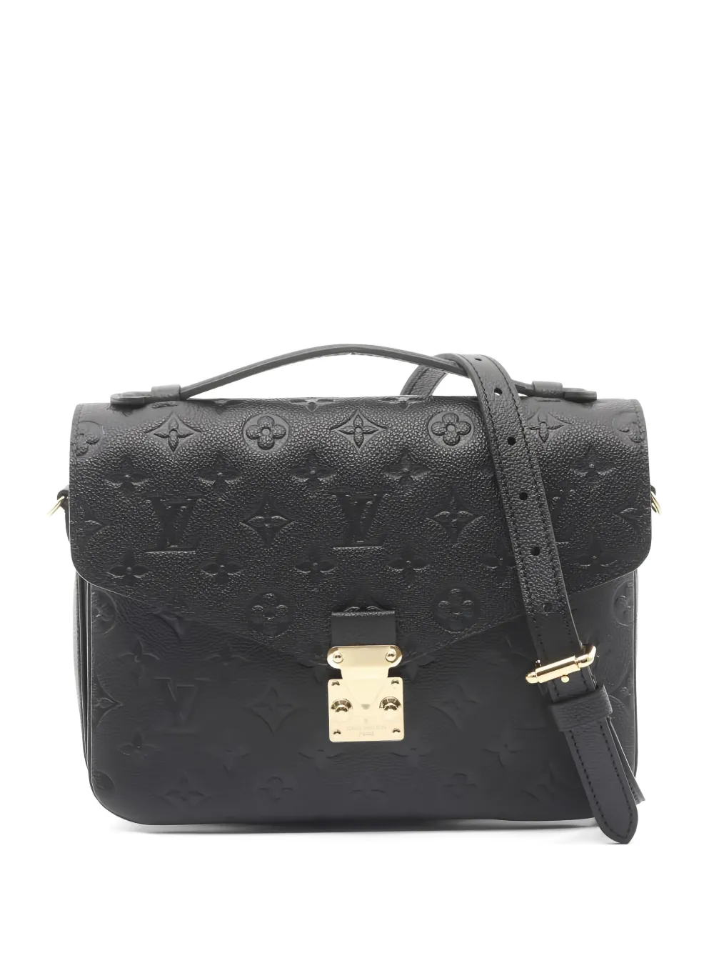 Louis Vuitton Pre-Owned 2020 Metis MM monogram embossed tote bag | Black | Image 1