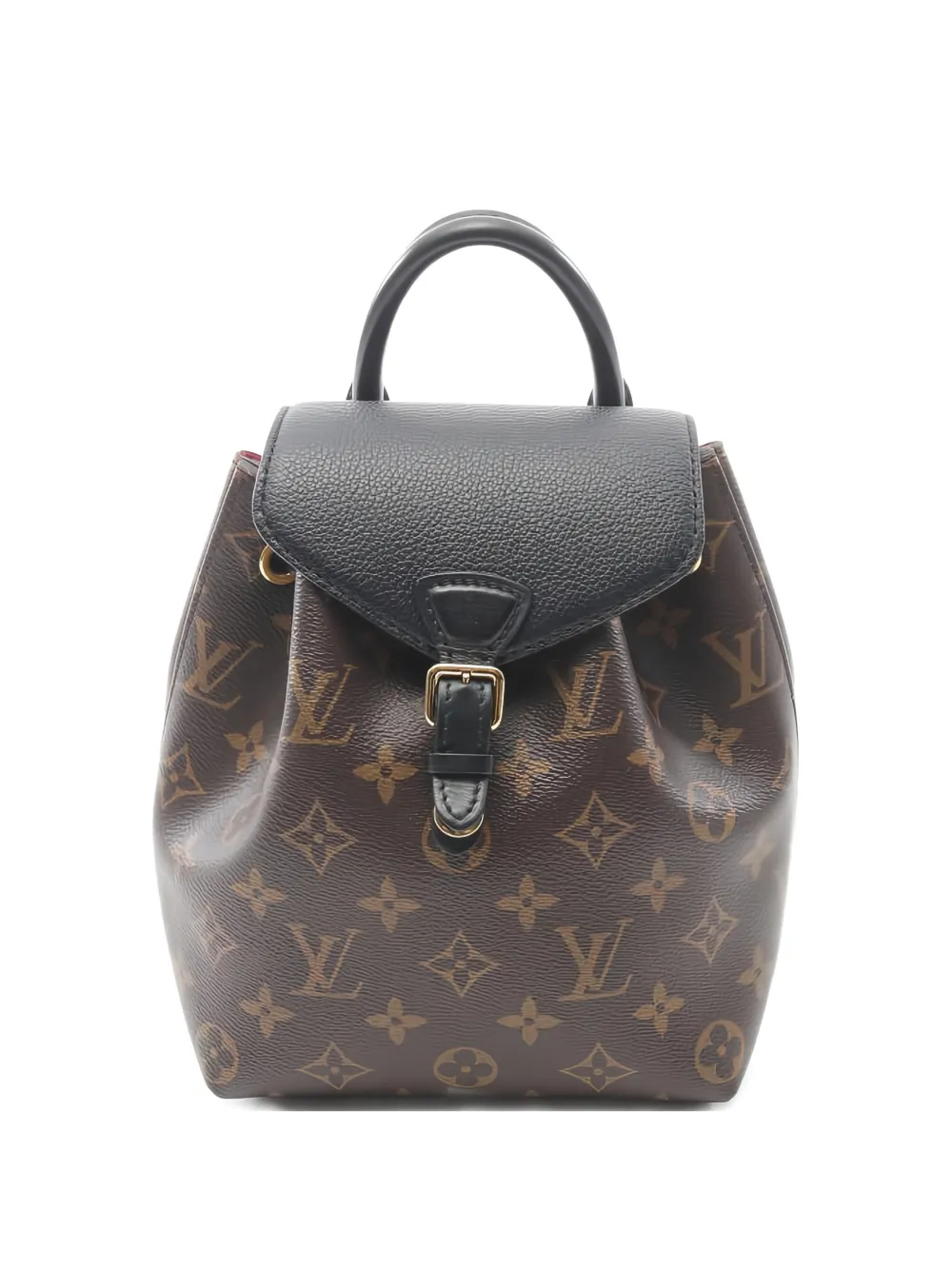 Pre-owned Louis Vuitton 2021 Montsouris Nm Bb Monogram Backpack In Brown