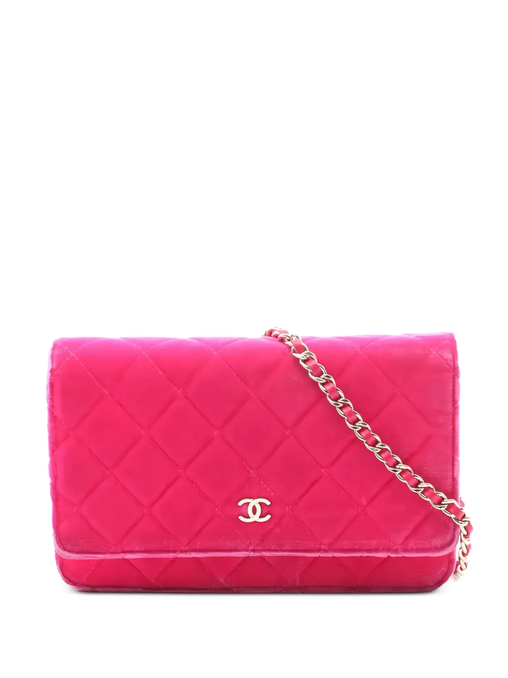 CHANEL Pre-Owned 2015-2016 diamond-quilting shoulder bag - Rosa