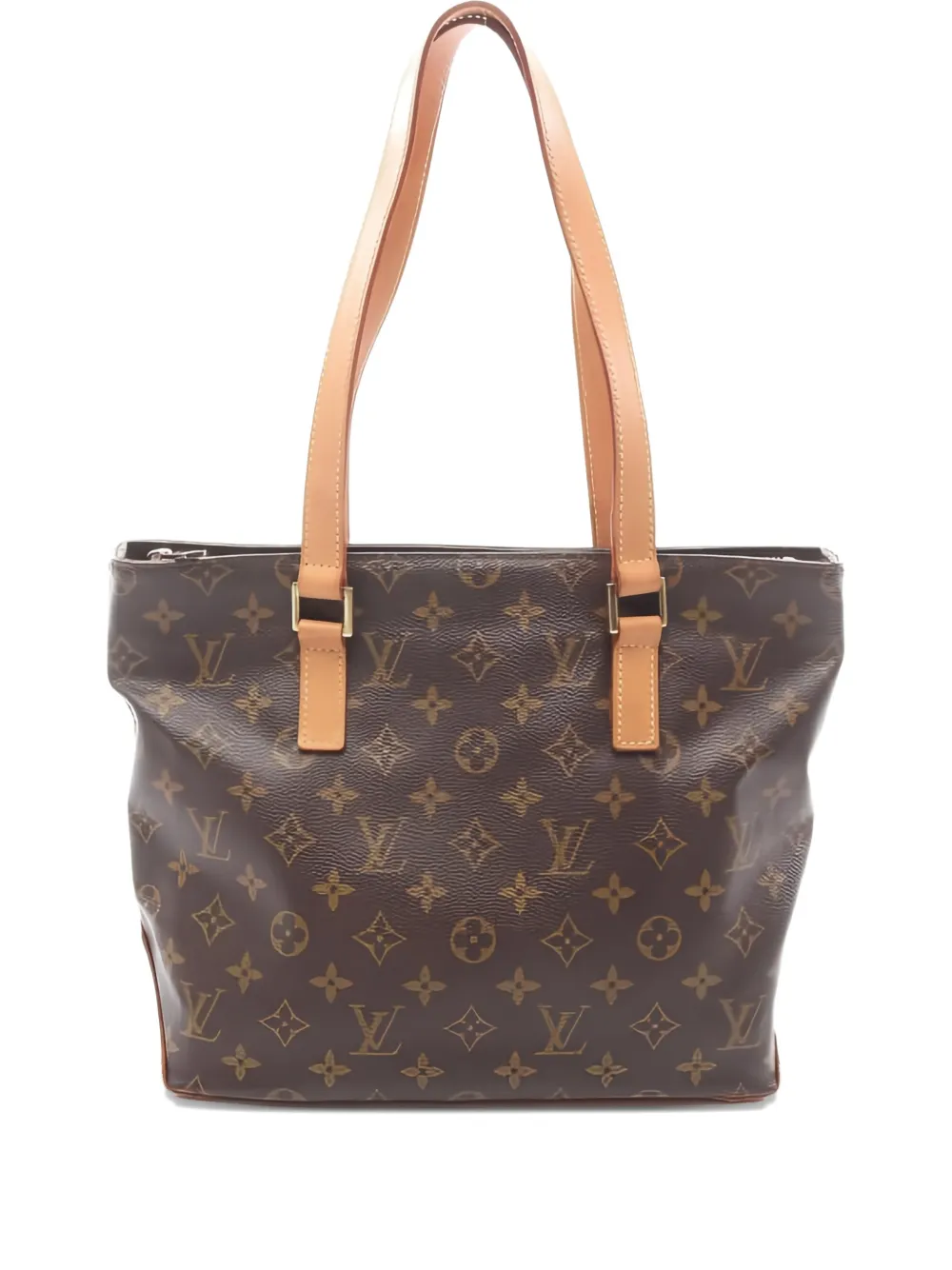 Pre-owned Louis Vuitton 2002 Cabas Piano Tote Bag In Brown