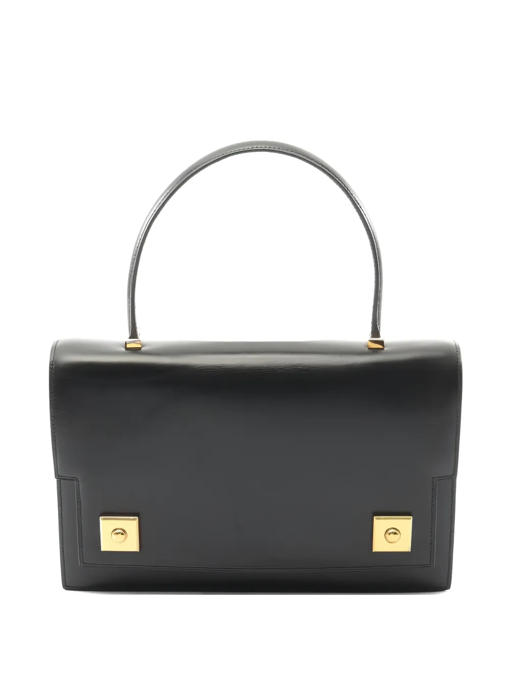 Pre-owned Hermes 1986 Leather Tote Bag In Black