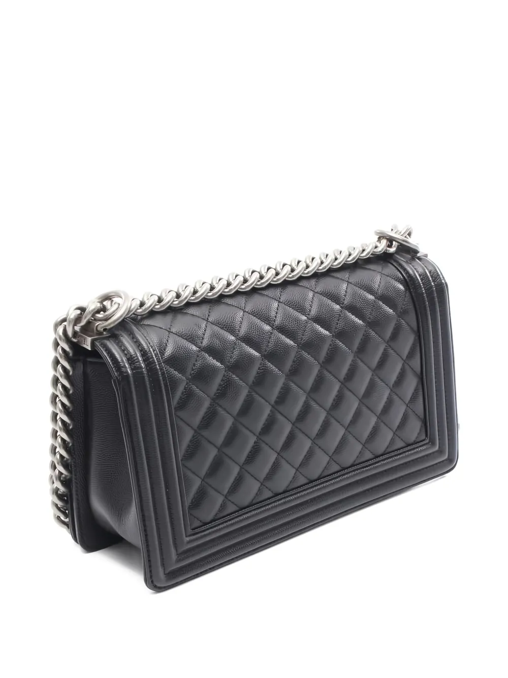 CHANEL Pre-Owned 2019 Boy quilted chain-strap shoulder bag - Zwart