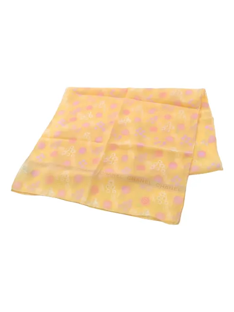 CHANEL Pre-Owned 1986-1988 floral-print scarf