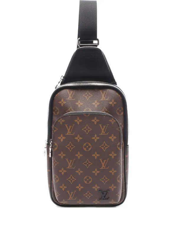 LOUIS VUITTON ダークブラウン レザーベル メンズ 32928631_63285046_600.jpg