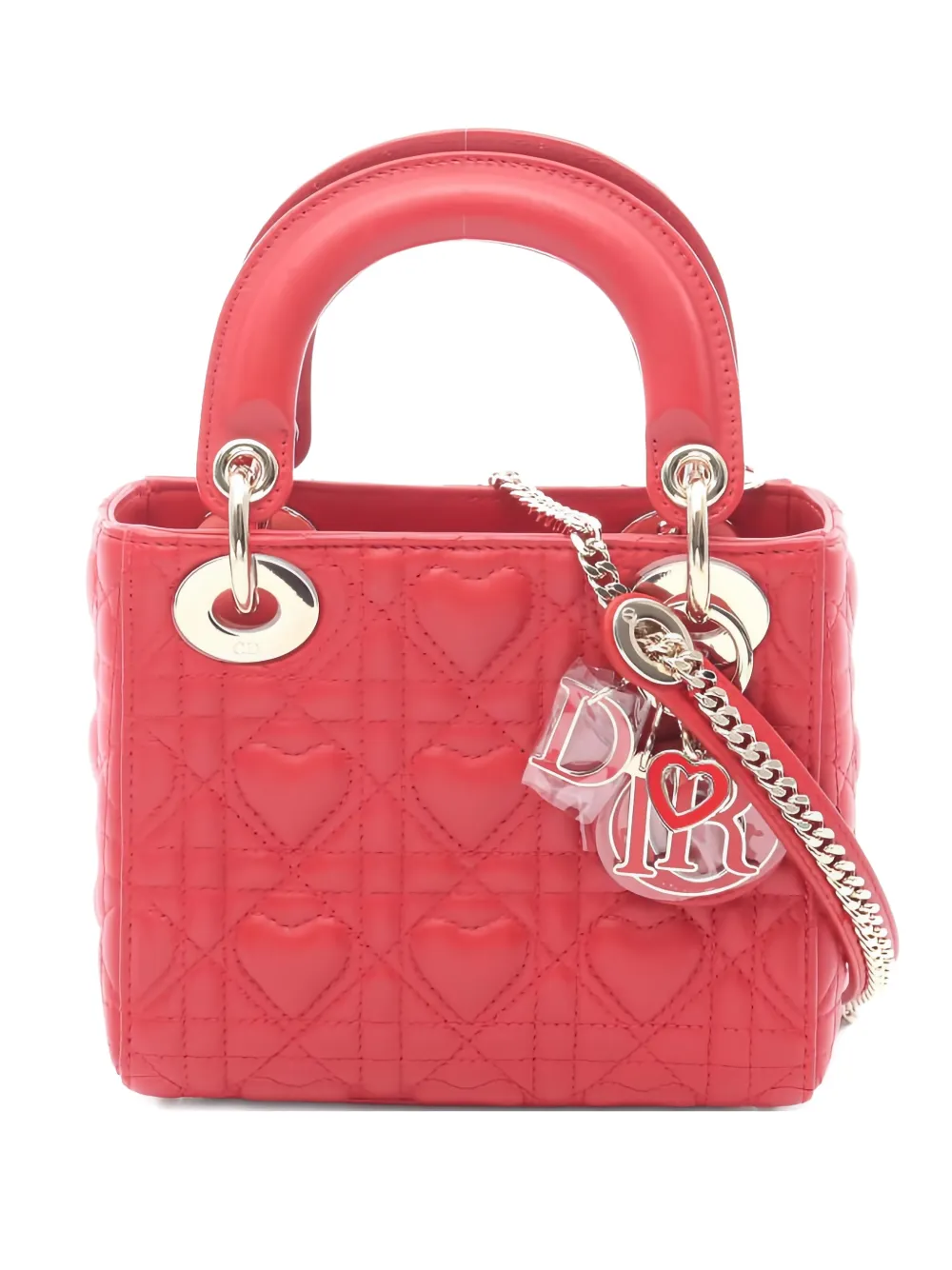 Christian Dior Pre-Owned 2010s Lady Dior two-way mini bag - Rosso
