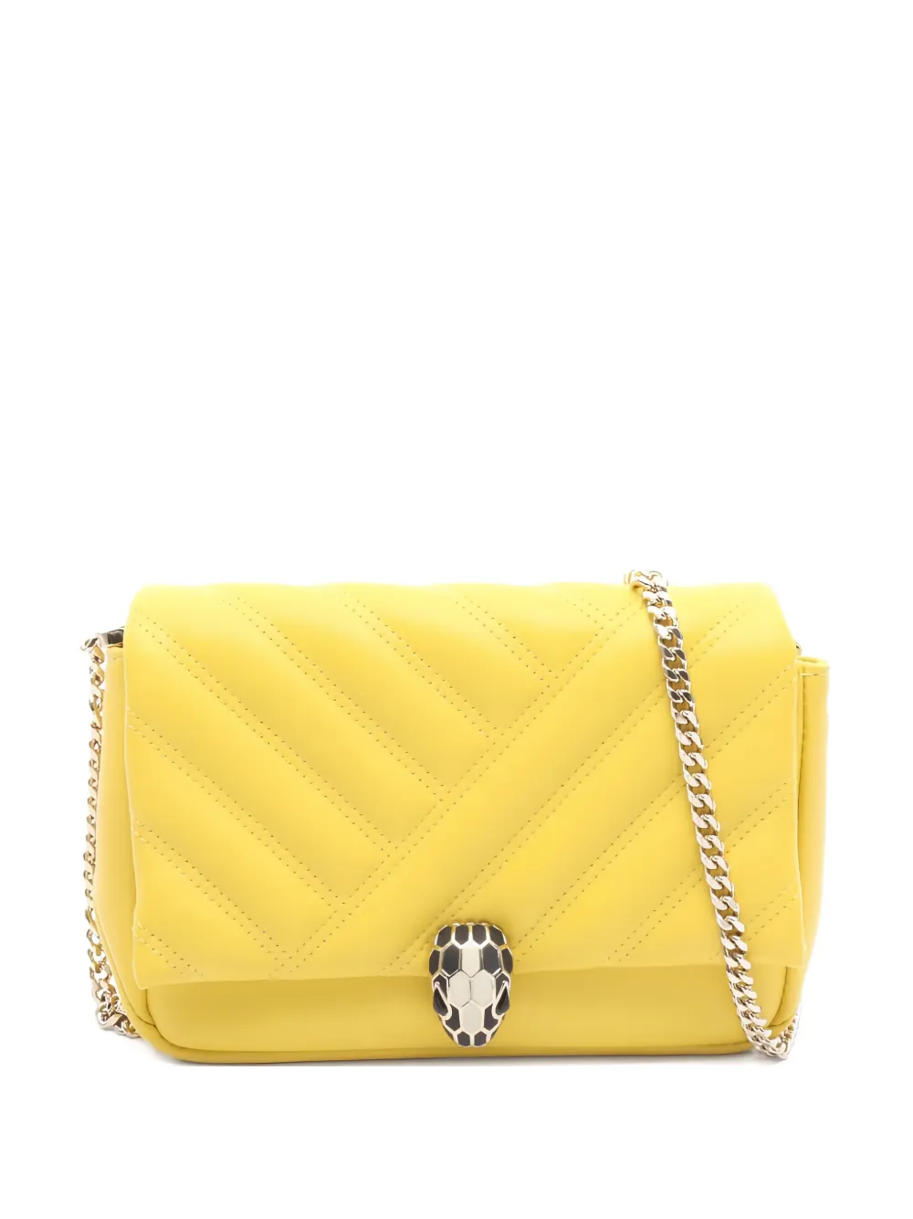 Bvlgari Pre-Owned 2010s Serpenti Cabochon shoulder bag - Giallo