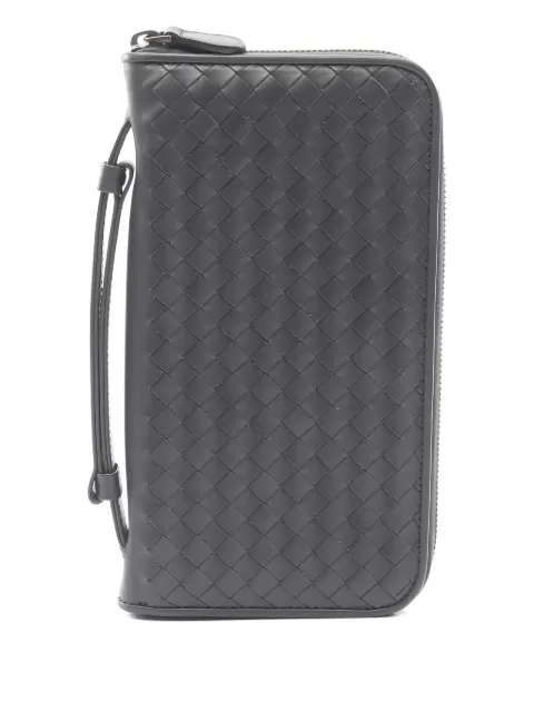 Bottega Veneta Pre-Owned 2010 Intrecciato zip leather wallet