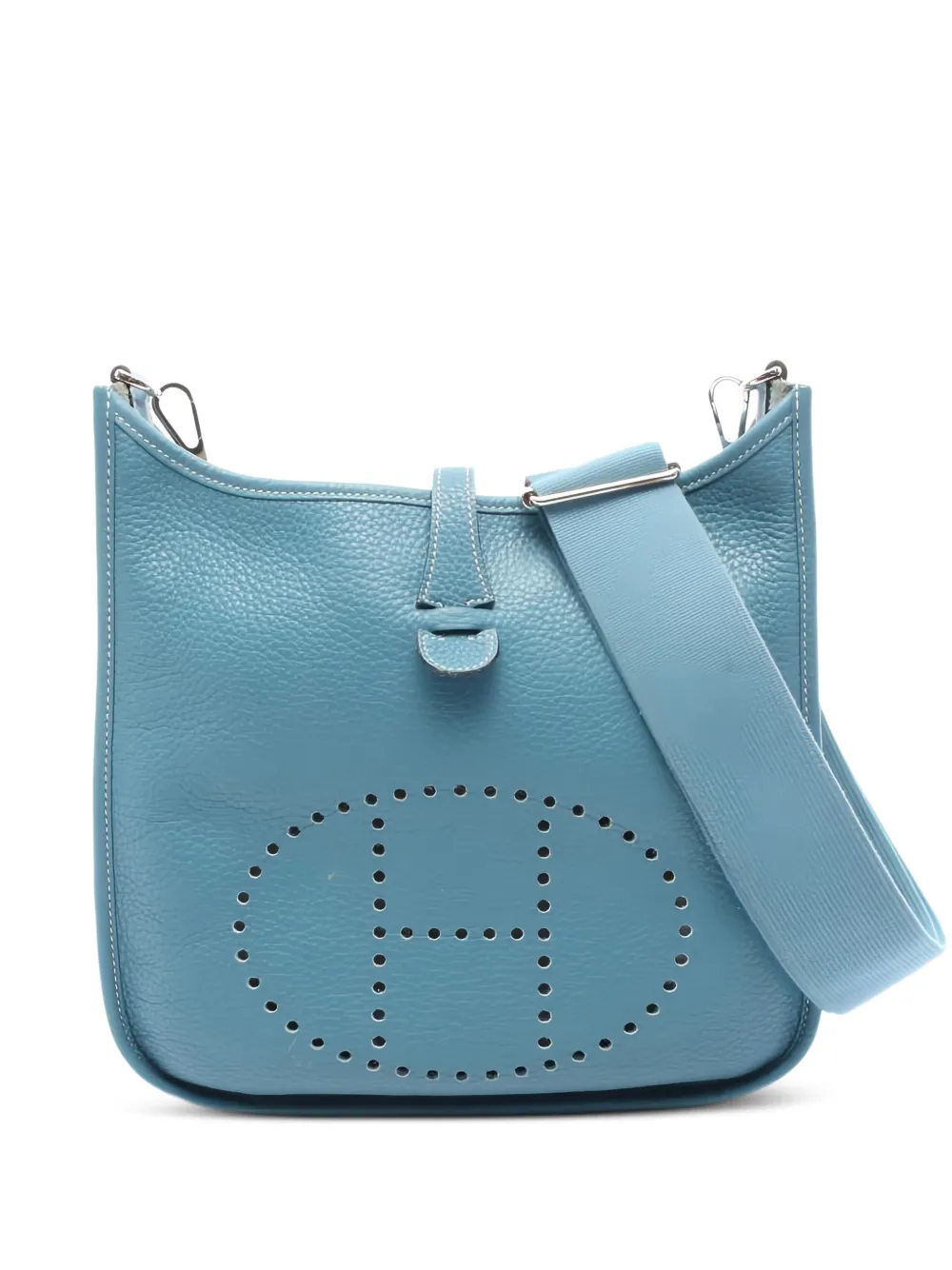 Hermès Pre-Owned 2010 Evelyn 3 perforated cross body bag - Blu