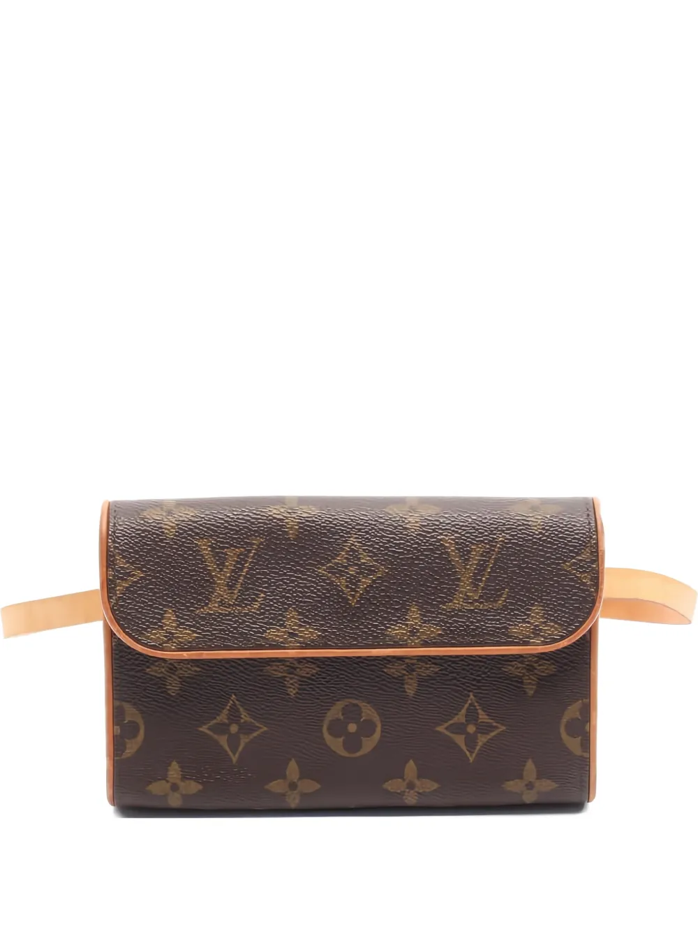 Pre-owned Louis Vuitton 2002 Pochette Florentine Belt Bag In Brown