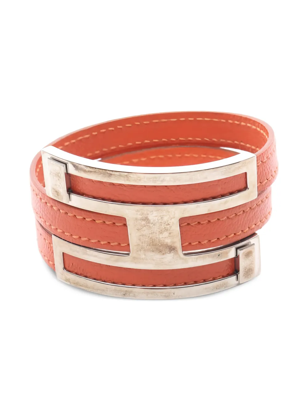 Hermès Pre-Owned pulsera Puspus de piel 2001 | naranja | Image 1