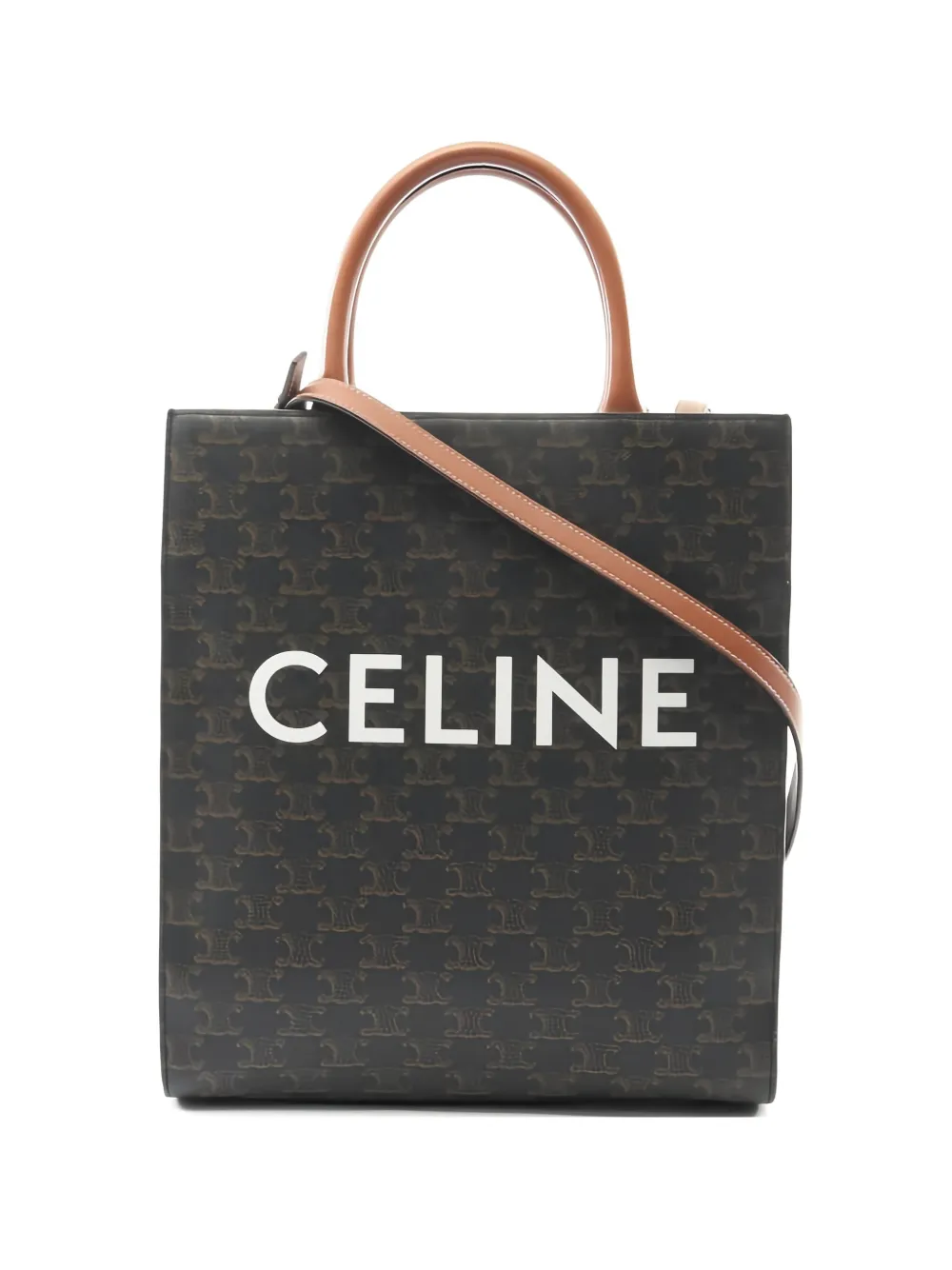 Celine Pre-Owned Borsa tote Hippopotamus Triomphe piccola anni 2010 - Marrone