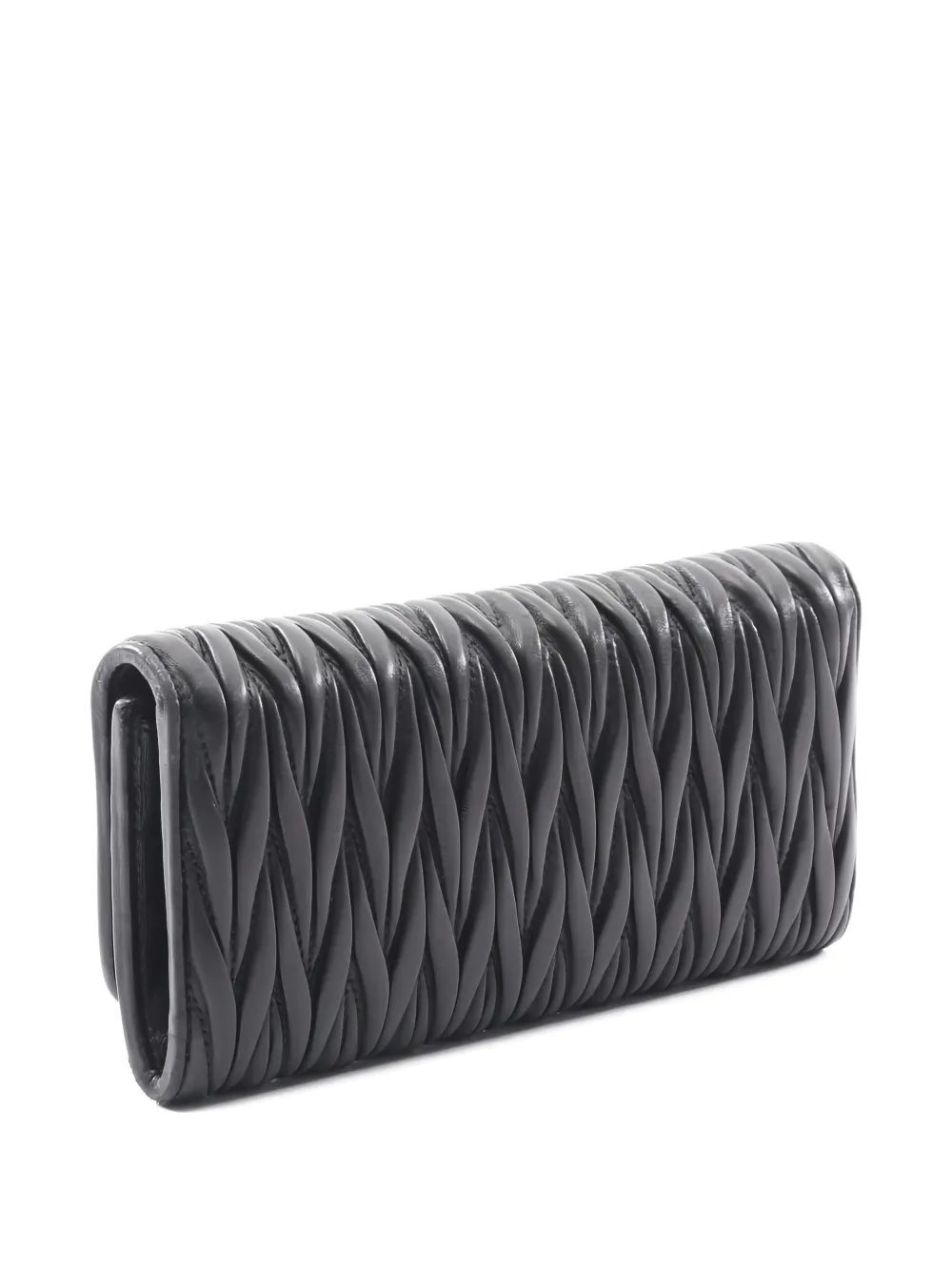 Miu Miu Pre-Owned 2000's matelasse bi-fold long wallet | Image 2
