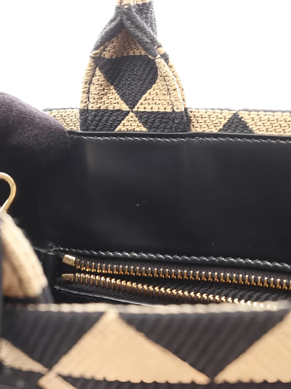 PRADA Pre-owned 2010s Triangolo Jacquard Tote Bag In Neutral